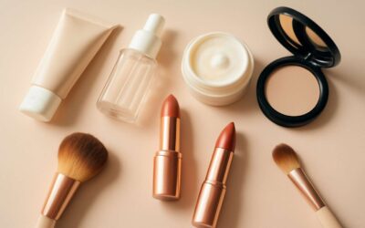 Glam beauty products photoshoot ideas for a flawless, glossy look.