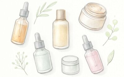 A bold guide in skin products drawing: sketches that glow with beauty.